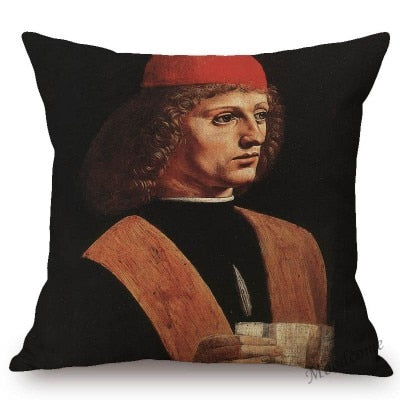 Cushion Cover Art Mona Lisa