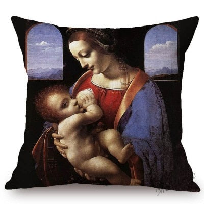 Cushion Cover Art Mona Lisa