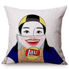 Colorful Girl POP Art Cushion Cover