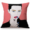 Colorful Girl POP Art Cushion Cover