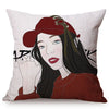 Colorful Girl POP Art Cushion Cover