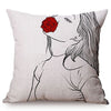 Colorful Girl POP Art Cushion Cover