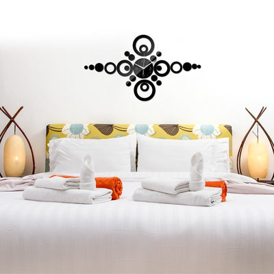 Acrylic Still Life Horse Butterfly Wall Clock