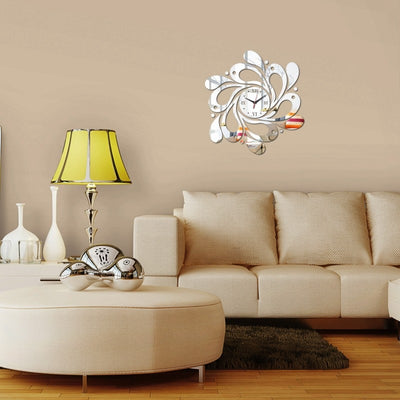 Acrylic Art Stickers Wall Clock