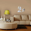 Acrylic Girl Mirror Sticker Wall Clock
