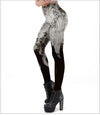 Leggings Style Dark Grey Angel Wing Smog Printed