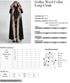 Hooded Coat Gothic Winter Faux fur Women's Long Free Size