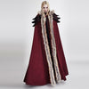 Hooded Coat Gothic Winter Faux fur Women's Long Free Size