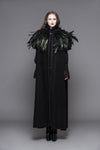 Hooded Coat Gothic Winter Faux fur Women's Long Free Size
