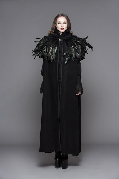 Hooded Coat Gothic Winter Faux fur Women's Long Free Size