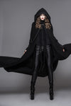 Hooded Coat Gothic Winter Faux fur Women's Long Free Size