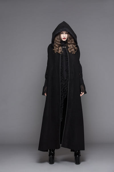 Hooded Coat Gothic Winter Faux fur Women's Long Free Size