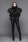 Hooded Coat Gothic Winter Faux fur Women's Long Free Size