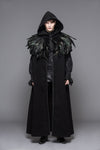 Hooded Coat Gothic Winter Faux fur Women's Long Free Size