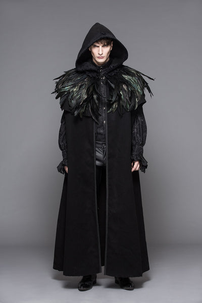 Hooded Coat Gothic Winter Faux fur Women's Long Free Size