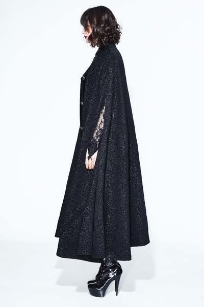 Hooded Coat Gothic Winter Faux fur Women's Long Free Size