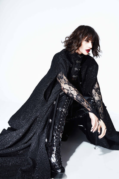 Hooded Coat Gothic Winter Faux fur Women's Long Free Size