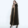 Hooded Coat Gothic Winter Faux fur Women's Long Free Size