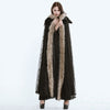 Hooded Coat Gothic Winter Faux fur Women's Long Free Size