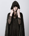 Hooded Coat Gothic Winter Faux fur Women's Long Free Size