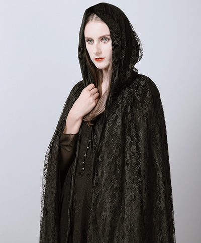 Hooded Coat Gothic Winter Faux fur Women's Long Free Size