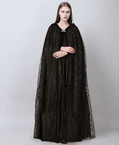 Hooded Coat Gothic Winter Faux fur Women's Long Free Size