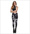 Leggings Sugar Skull Digital Gothic Ankle Print