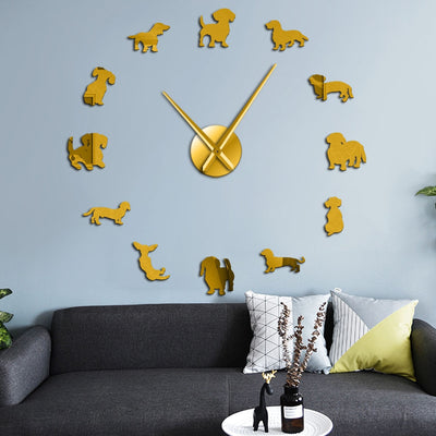 Puppy Dog Acrylic Wall Clock