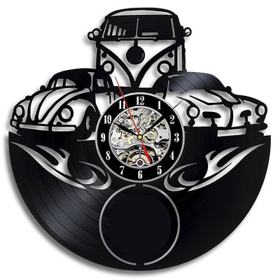 Wall Clock Vinyl Car Logo