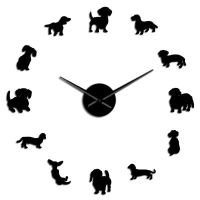 Puppy Dog Acrylic Wall Clock