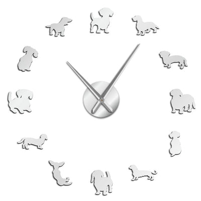 Puppy Dog Acrylic Wall Clock