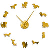 Puppy Dog Acrylic Wall Clock