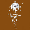 Acrylic Leafs and branch Wall Clock