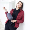 Jacket down coat hooded ultra-light for women
