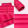 Jacket down coat hooded ultra-light for women