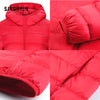 Jacket down coat hooded ultra-light for women