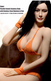 Doll seamless female body and head action figure