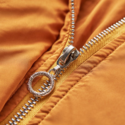 Fur Collar Coat Cartoon Embroidery