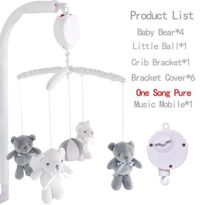 Crib Mobile Rattles Bracket Music Box