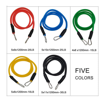 Pull Rope Fitness Exercises Resistance Bands