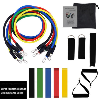 Pull Rope Fitness Exercises Resistance Bands