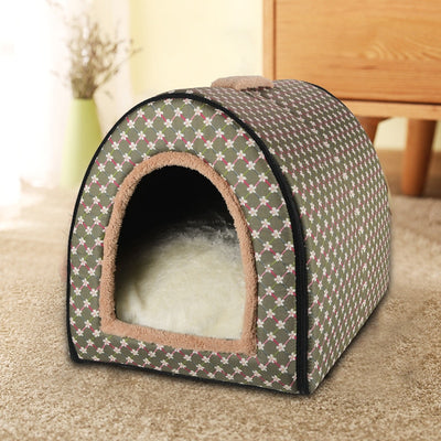 Cat Puppy Dog Winter Cave House