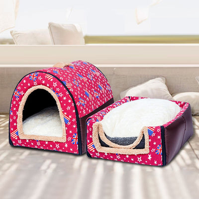 Cat Puppy Dog Winter Cave House