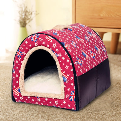 Cat Puppy Dog Winter Cave House