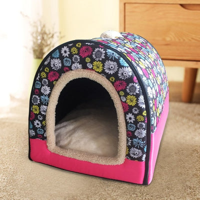 Cat Puppy Dog Winter Cave House