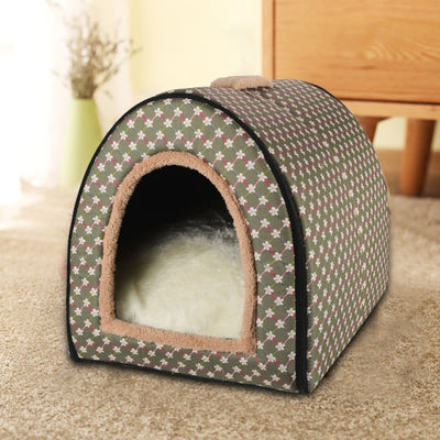 Cat Puppy Dog Winter Cave House