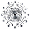Wall Clock Vintage Metal Luxury Diamond