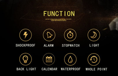 Men Digital LED Watch Back Light, Water Resistant