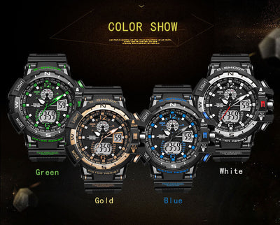 Men Digital LED Watch Back Light, Water Resistant