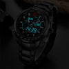 Watch Men LED Analog Digital Stainless